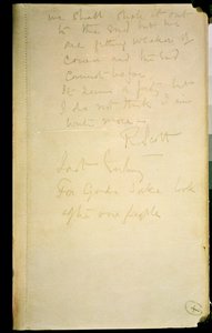 La última página de su diario, Antártida, 29 de marzo de 1912 de Robert Falcon Scott